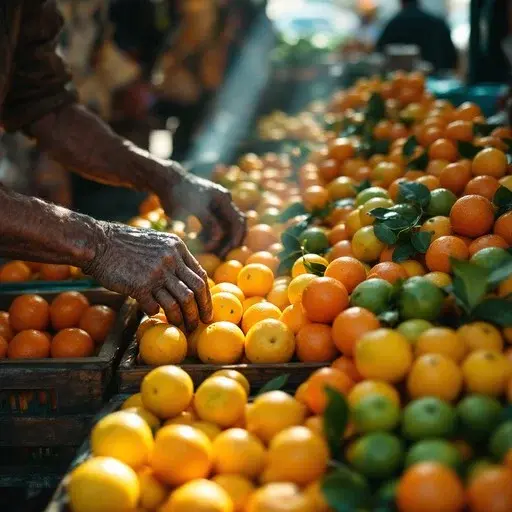 Commercial citrus fruit farming and farm produce management near Hyderabad