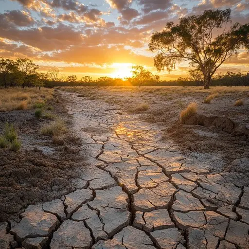 Dry agricultural land highlighting need for sustainable farming in Hyderabad