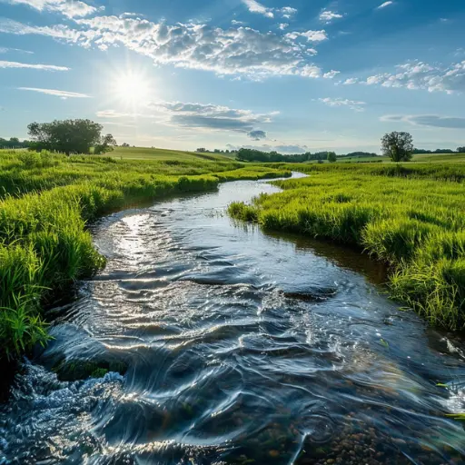 Agricultural land with natural water source for sustainable farming near Hyderabad